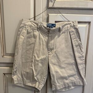 Polo by Ralph Lauren Men's Beige Flat Front Shorts